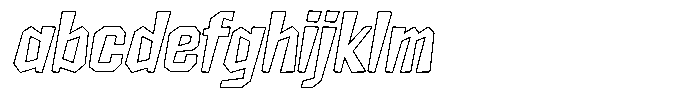 FX Wadag Semi Bold Italic Outline FONT