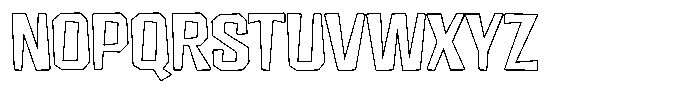 FX Wadag Semi Bold Outline Font UPPERCASE