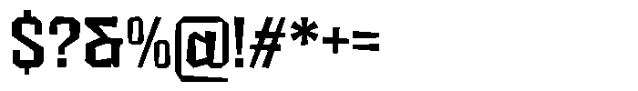 FX Wadag Semi Bold Font OTHER CHARS