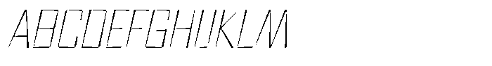 FX Wadag Thin Italic Font UPPERCASE