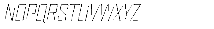FX Wadag Thin Italic Font UPPERCASE