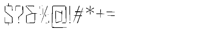 FX Wadag Thin Font OTHER CHARS