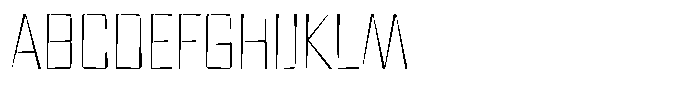 FX Wadag Thin Font UPPERCASE
