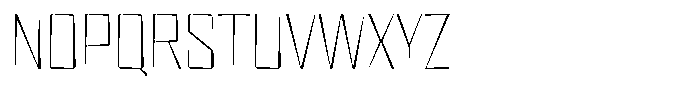 FX Wadag Thin Font UPPERCASE