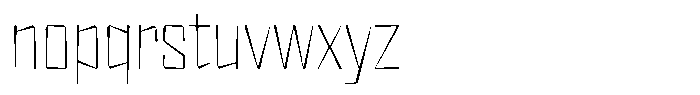 FX Wadag Thin Font LOWERCASE