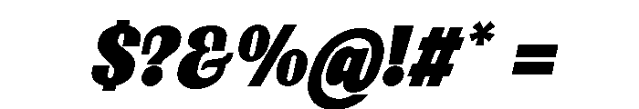 Fyntra Extra Black Italic Font OTHER CHARS