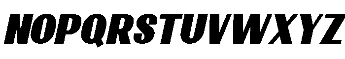 Fyntra Extra Black Italic Font UPPERCASE