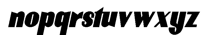 Fyntra Extra Black Italic Font LOWERCASE