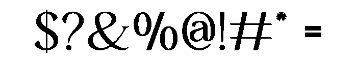Fyorin Regular Font OTHER CHARS