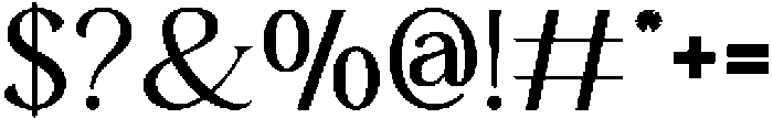 Fyorin Regular otf (400) Font OTHER CHARS