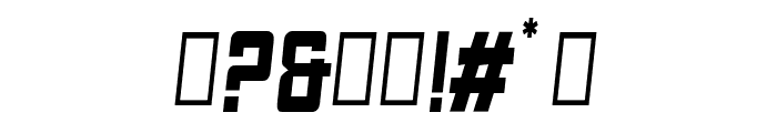 Fyodor Bold Condensed Oblique Font OTHER CHARS