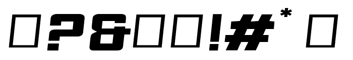 Fyodor Bold Expanded Oblique Font OTHER CHARS