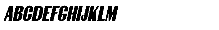 Fyntra Bold Italic Font UPPERCASE