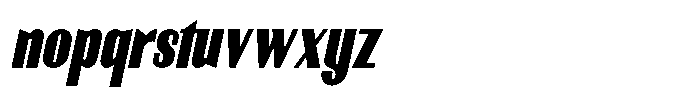 Fyntra Bold Italic Font LOWERCASE
