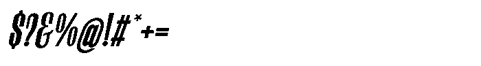 Fyntra Italic Font OTHER CHARS