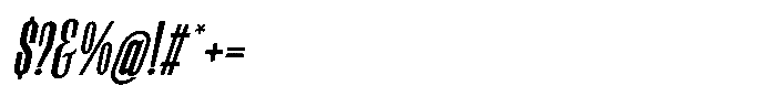 Fyntra Light Italic Font OTHER CHARS