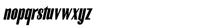 Fyntra Medium Italic Font LOWERCASE