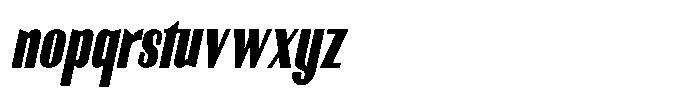 Fyntra Semi Bold Italic Font LOWERCASE