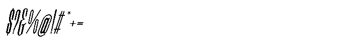 Fyntra Thin Italic Font OTHER CHARS