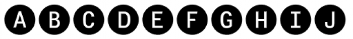 Fyra Alpha Circle Font LOWERCASE