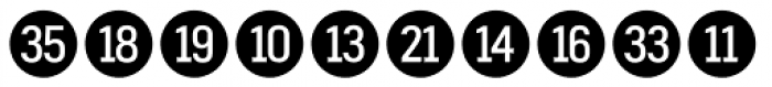 Fyra Numeric Circle Closed Font LOWERCASE