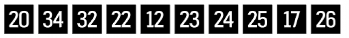 Fyra Numeric Square Closed Font LOWERCASE