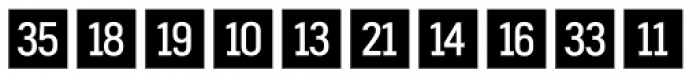 Fyra Numeric Square Closed Font LOWERCASE