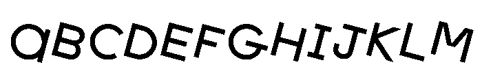 Fyl Rotated Font UPPERCASE