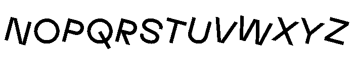 Fyl Rotated Font UPPERCASE