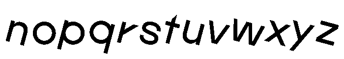 Fyl Rotated Font LOWERCASE