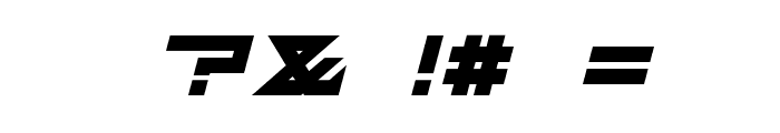 FZeroGXMenuFont-BoldOblique Font OTHER CHARS