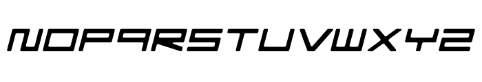FZeroGXMenuFont-OblSemiRnd Font UPPERCASE