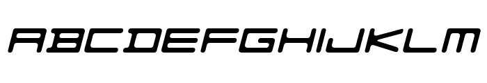 FZeroGXMenuFont-ObliqRounded Font UPPERCASE