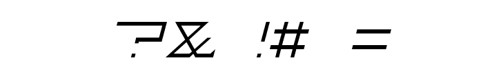 FZeroGXMenuFont-ThinOblique Font OTHER CHARS