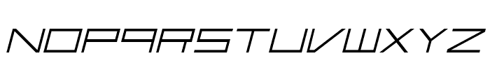 FZeroGXMenuFont-ThinOblique Font LOWERCASE