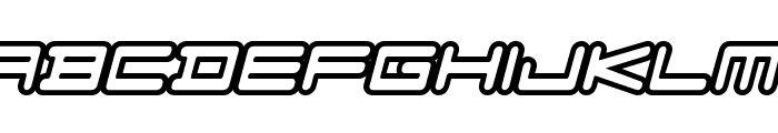 FZeroGXVenueFontOutlines-Obl Font UPPERCASE