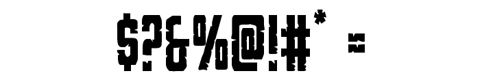 G.I. Incognito Condensed Font OTHER CHARS