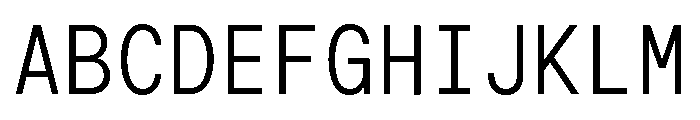 G2 Erika Mono Font UPPERCASE