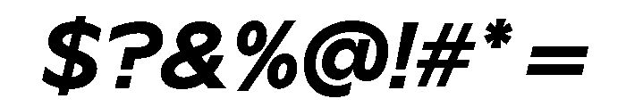 G2 TGR BoldItalic Font OTHER CHARS
