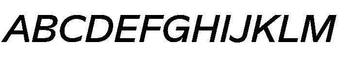 G2 TGR MediumItalic Font UPPERCASE