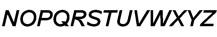 G2 TGR MediumItalic Font UPPERCASE