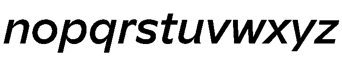 G2 TGR MediumItalic Font LOWERCASE