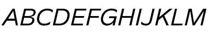 G2 TGR RegularItalic Font UPPERCASE