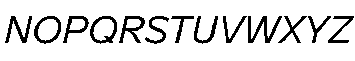 G2 TGR RegularItalic Font UPPERCASE