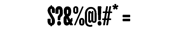 G2Airdancer CompressedSemi Round Font OTHER CHARS