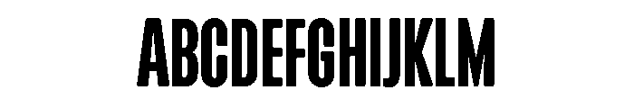 G2Airdancer CompressedSemi Round Font UPPERCASE