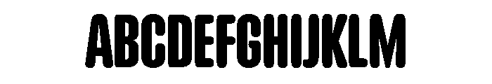 G2Airdancer CondensedRound Font UPPERCASE