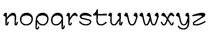 G2Ciao SharpSilent Font LOWERCASE