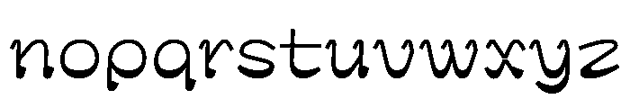 G2Ciao SilentSharp Font LOWERCASE