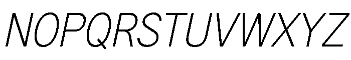 G2Erika LightItalic Font UPPERCASE